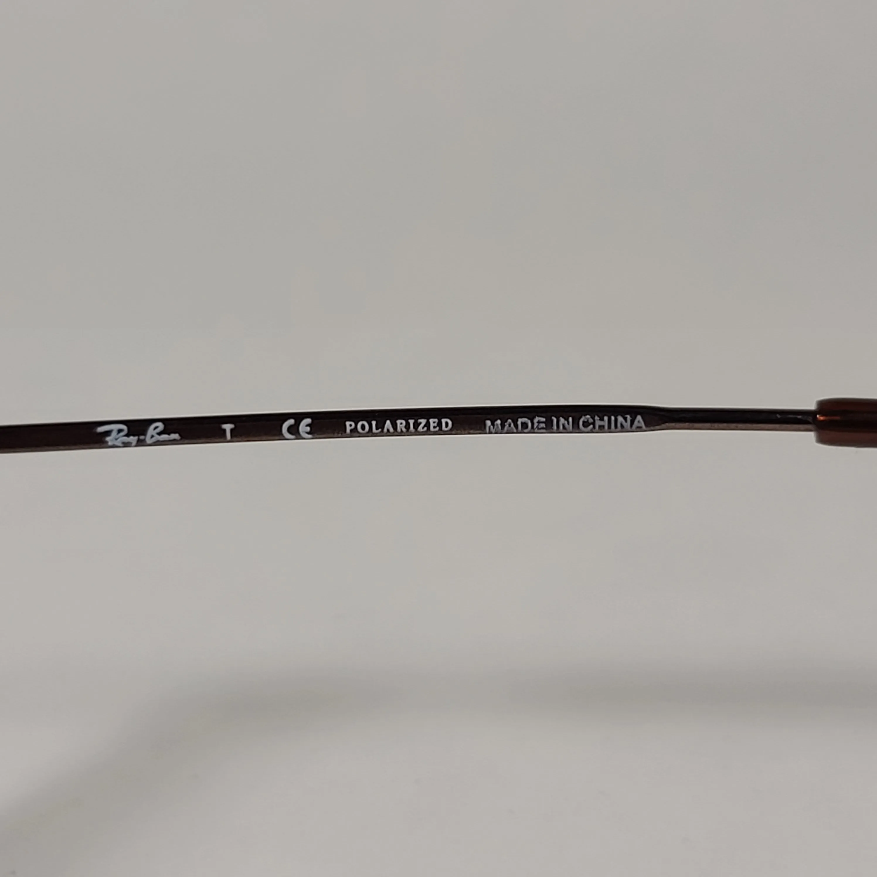 Ray-Ban Polarized Highstreet Aviator Sunglasses Brown Metal Frame Brown Lens RB3267 014/83