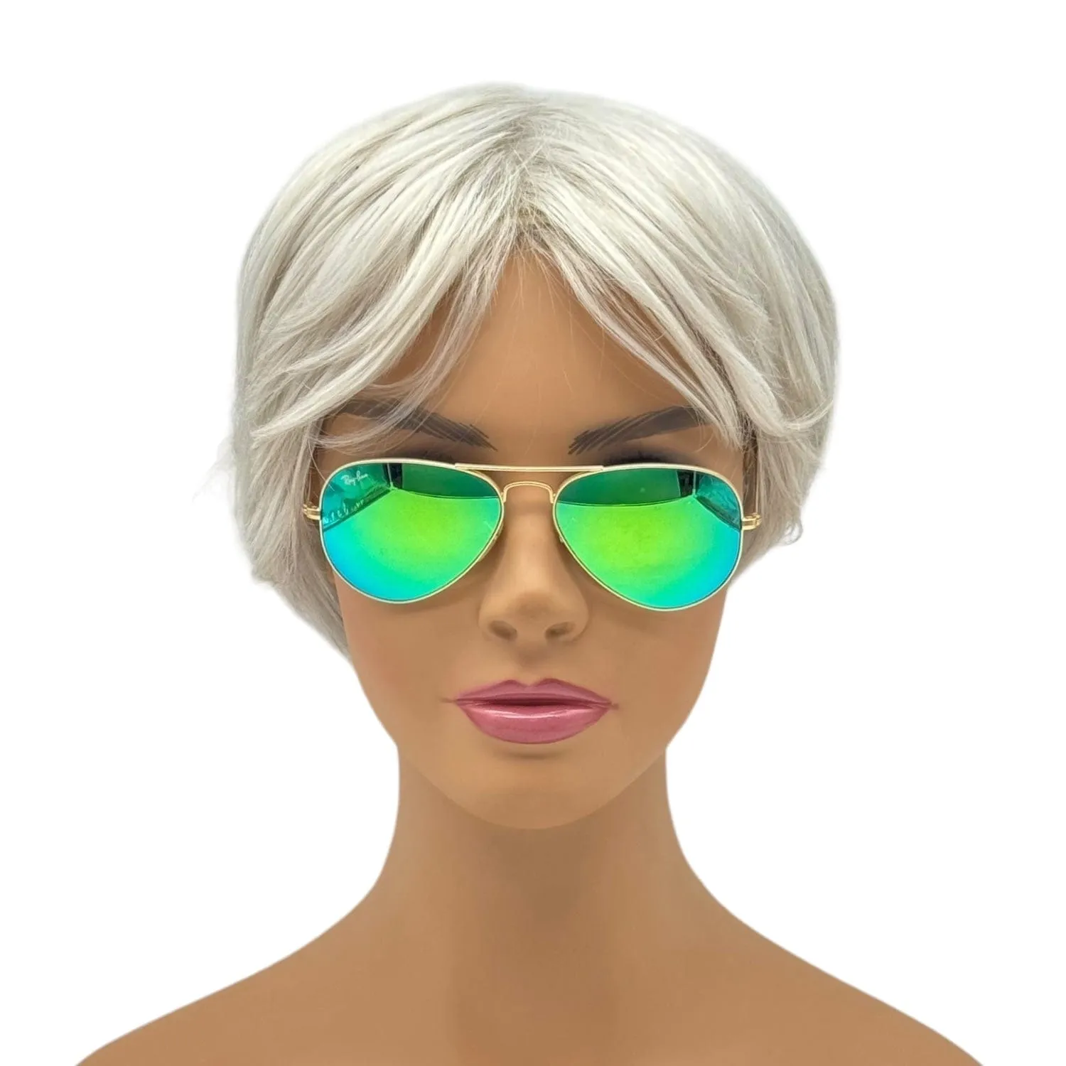 RAY-BAN Unisex Metal Aviator Sunglasses - Gold