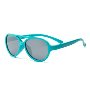 Real Shades Aqua Aviator Flex Fit with Silver Mirror Lens