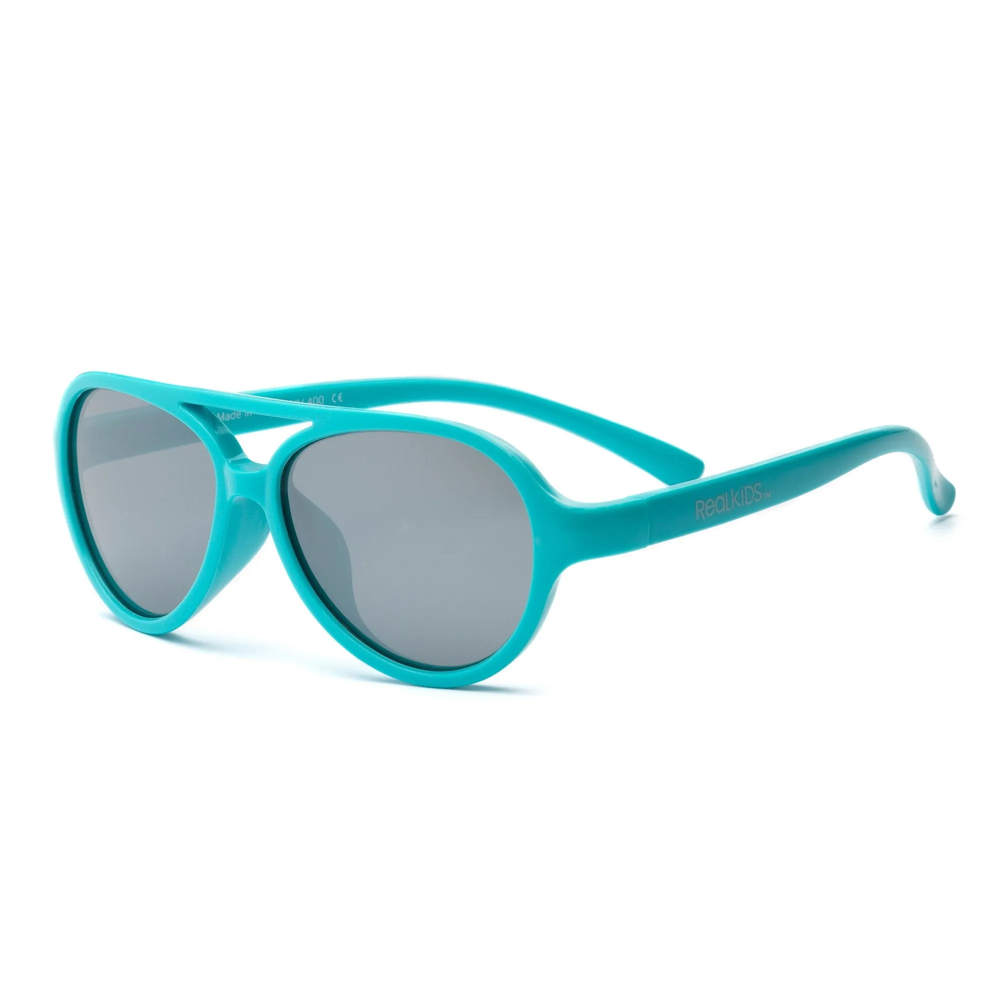 Real Shades Aqua Aviator Flex Fit with Silver Mirror Lens