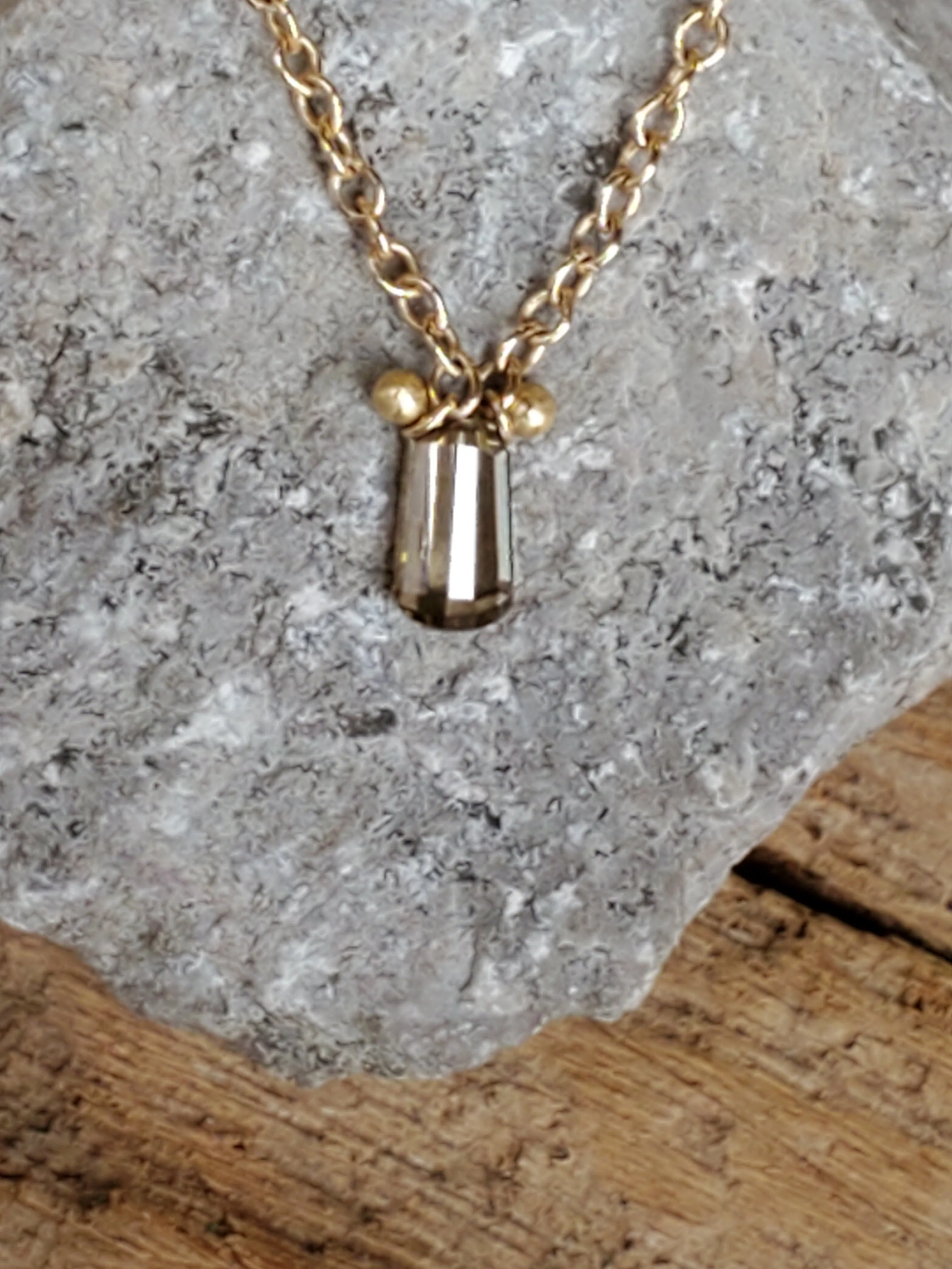 Rebecca Overmann 14K/18K Champagne Diamond Necklace