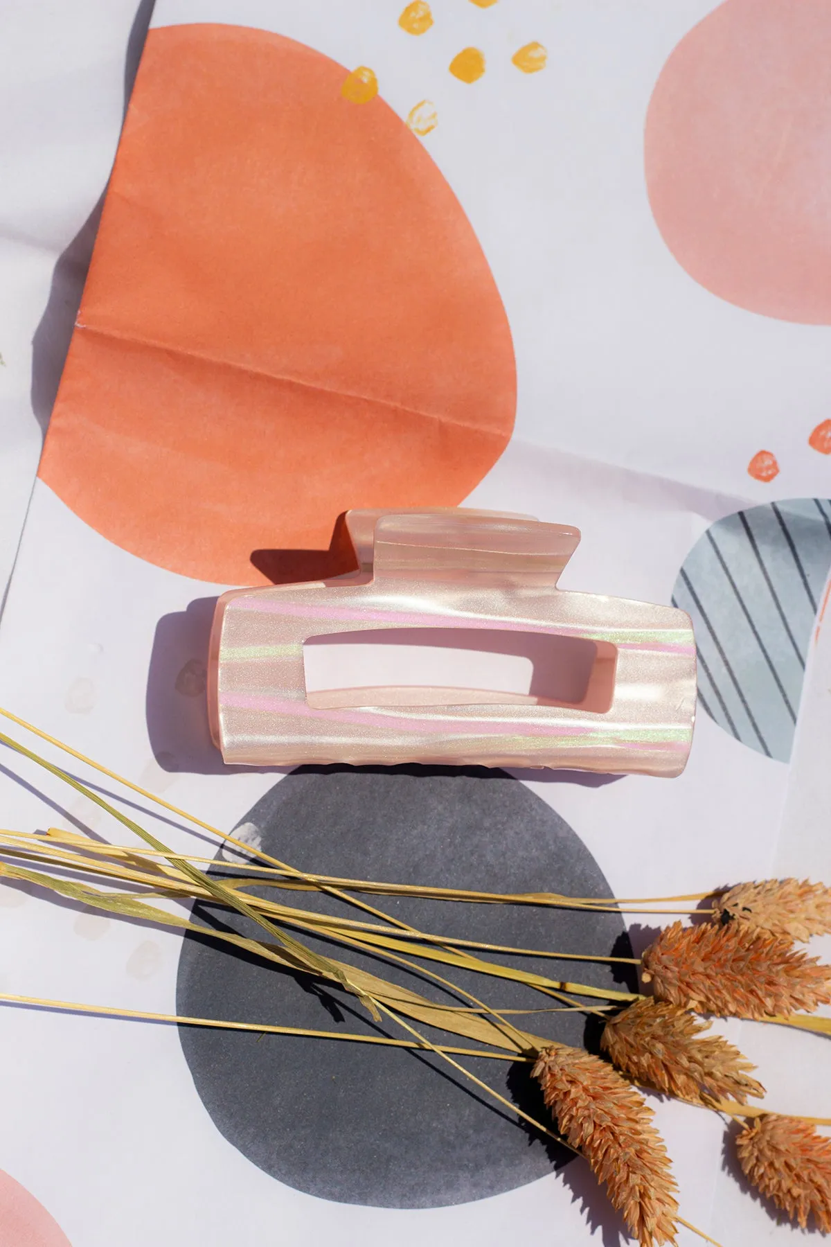Rectangle Cut Out Classic Claw Hair Clip