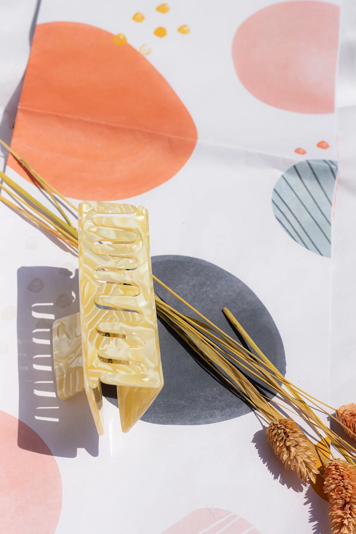 Rectangle Cut Out Classic Claw Hair Clip