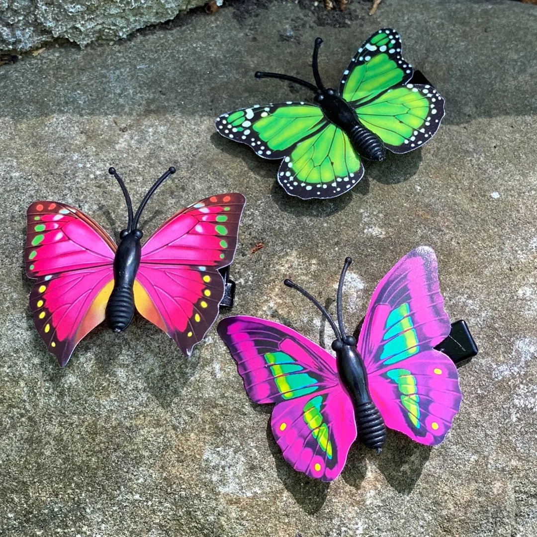 Red Butterfly Hair Clip