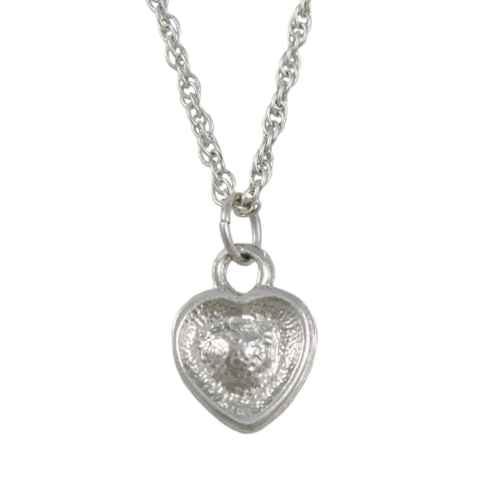 Red Crystal Heart Pendant on Silver-tone Chain - DRSN523PT