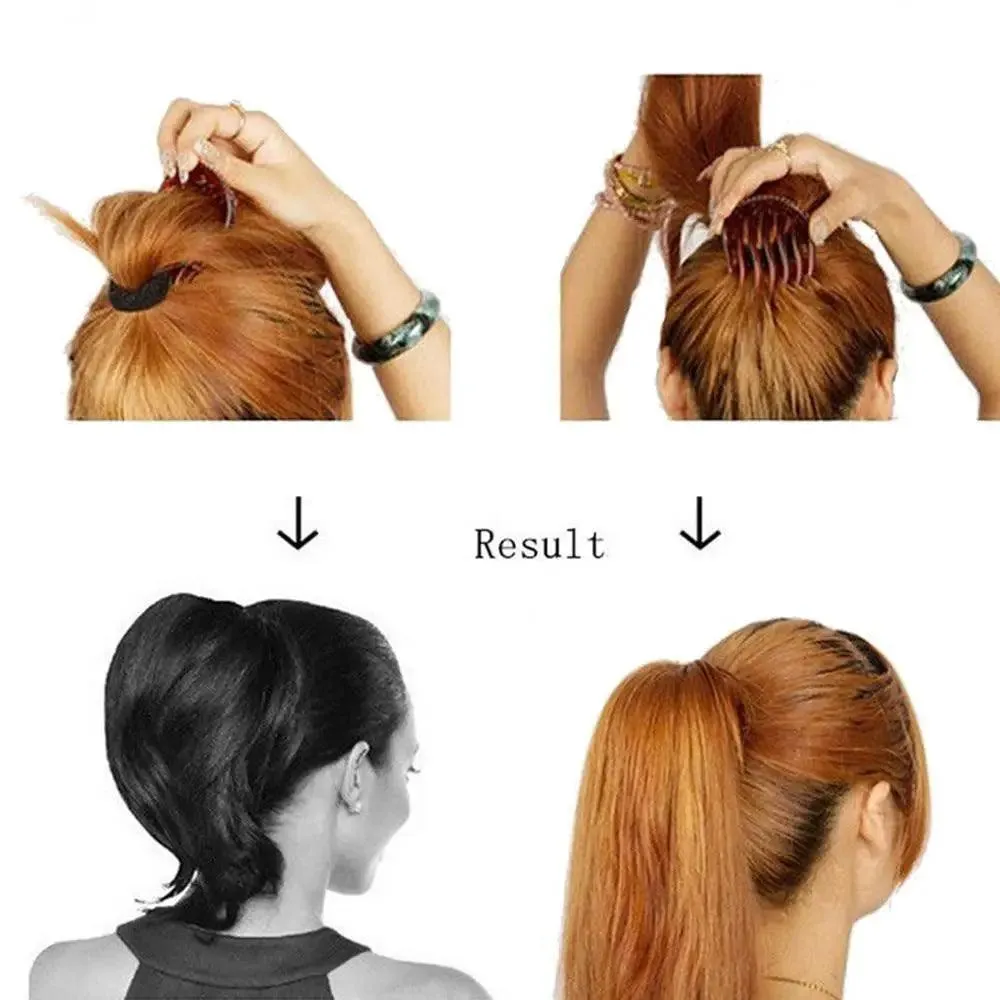 Retro  Ponytail Bump UP Hair Styling Insert Comb New Design Women Hair Styling Clip Base Hair Maker Braid Ponytail Hairstyle Beauty Tool