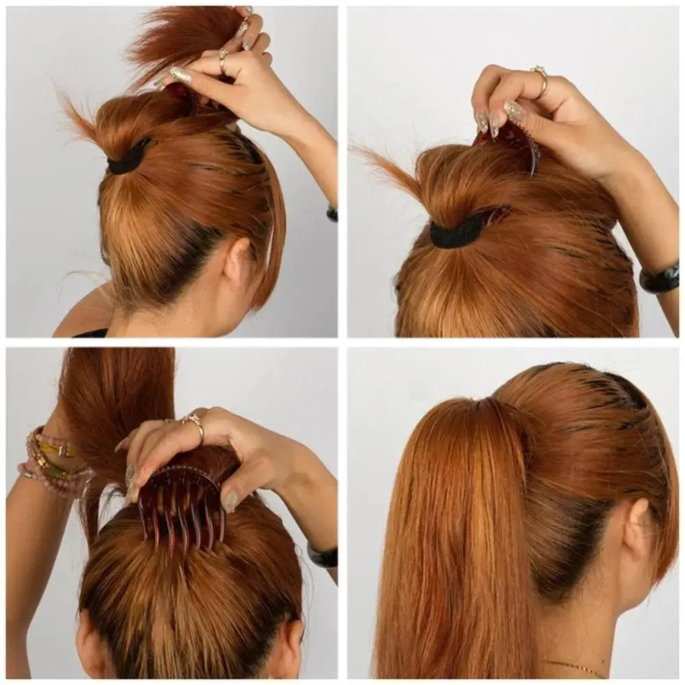 Retro  Ponytail Bump UP Hair Styling Insert Comb New Design Women Hair Styling Clip Base Hair Maker Braid Ponytail Hairstyle Beauty Tool