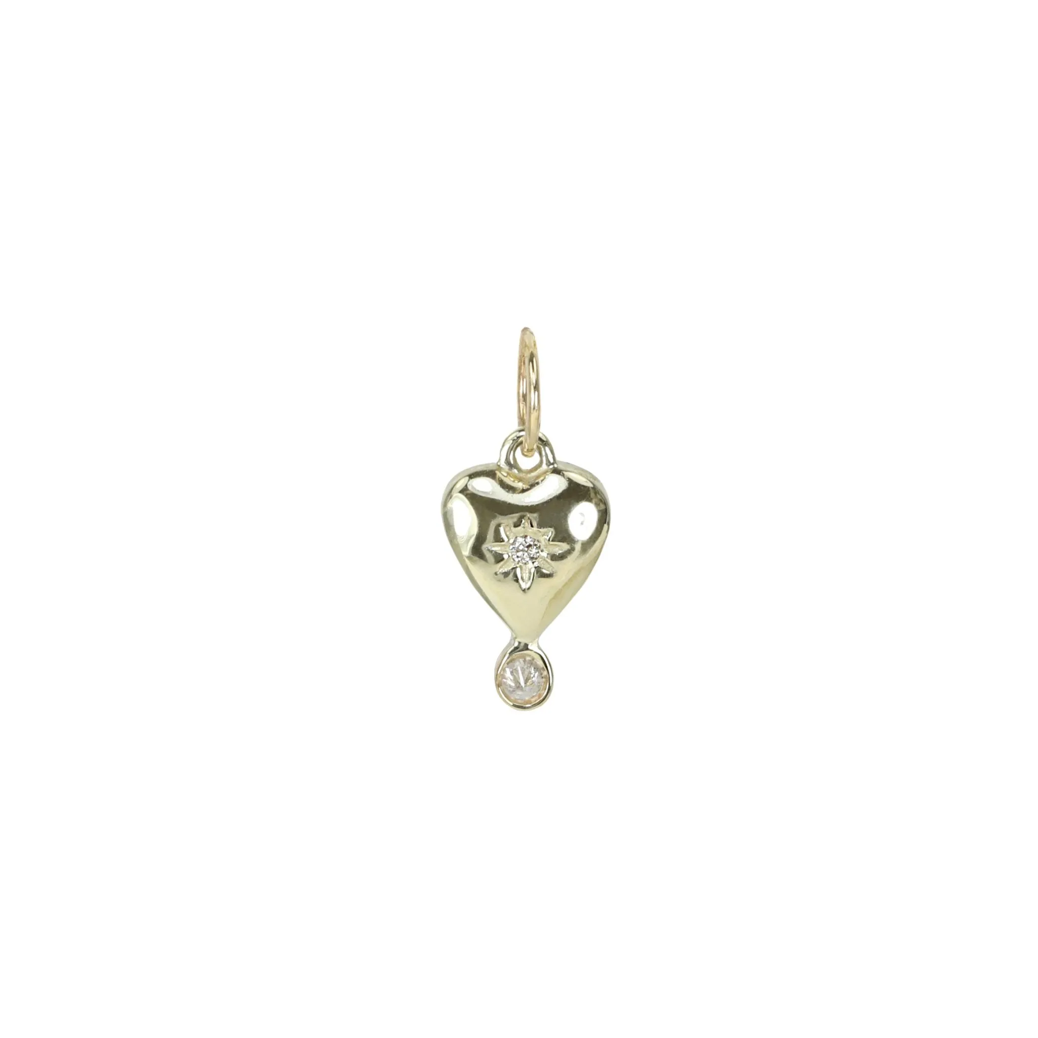Reversible Green Tourmaline "Byrdie Heart" Pendant
