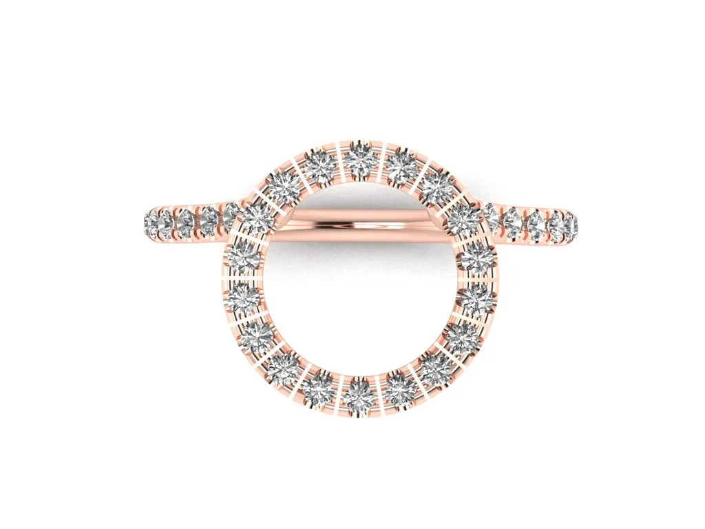 Ring Guard Enhancer, Wedding Ring Enhancer, 14K Rose Gold