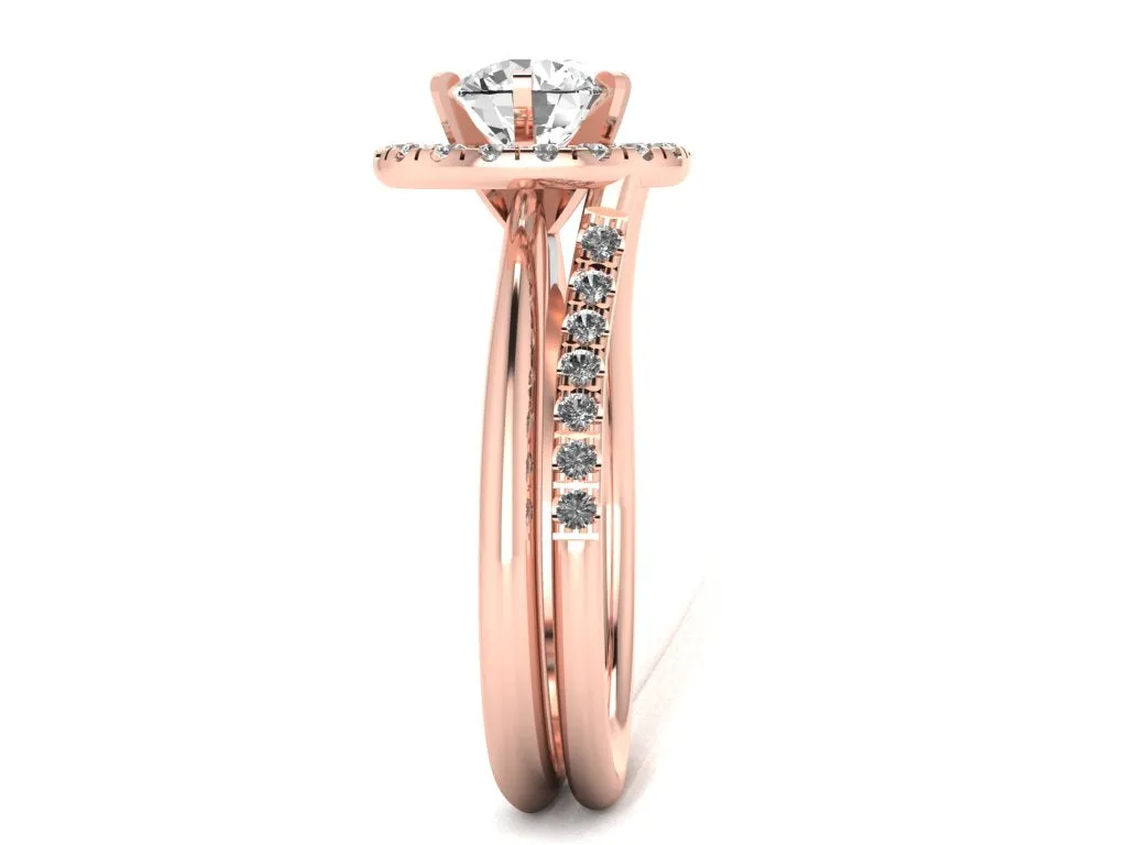 Ring Guard Enhancer, Wedding Ring Enhancer, 14K Rose Gold