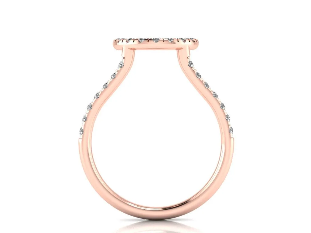 Ring Guard Enhancer, Wedding Ring Enhancer, 14K Rose Gold