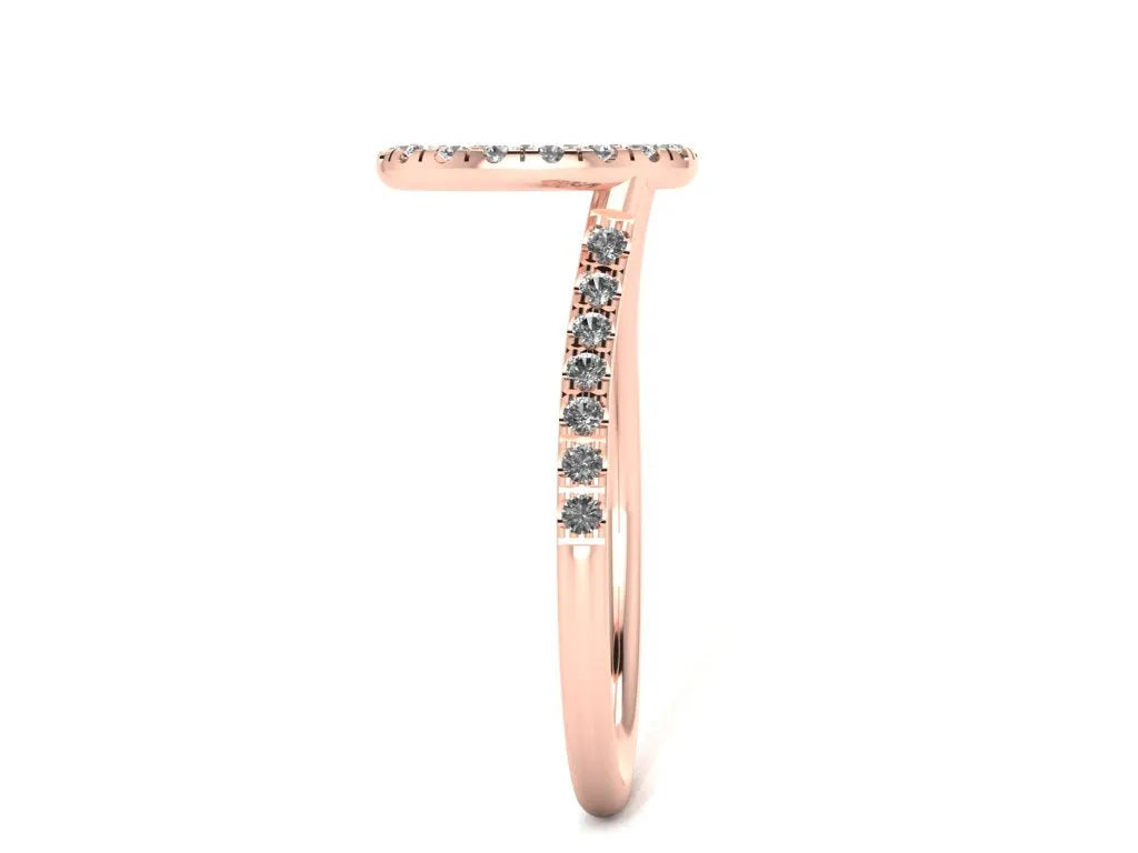 Ring Guard Enhancer, Wedding Ring Enhancer, 14K Rose Gold