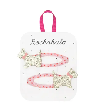 Rockahula Spotty Scottie Dog Clips