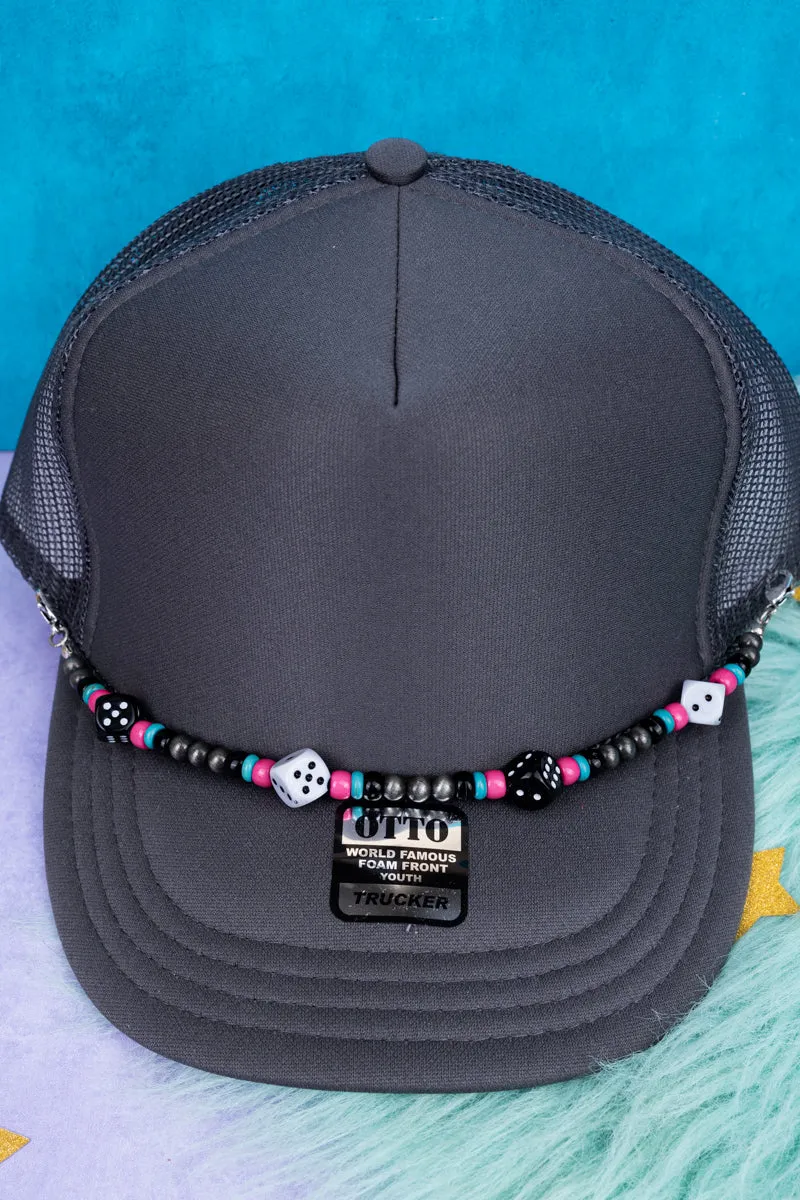 Roll The Dice Beaded Hat Chain