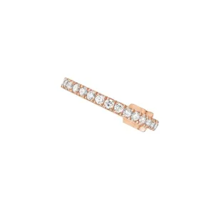 ROSE GOLD DIAMOND EARRINGS GATSBY MONO CLIP MIDDLE