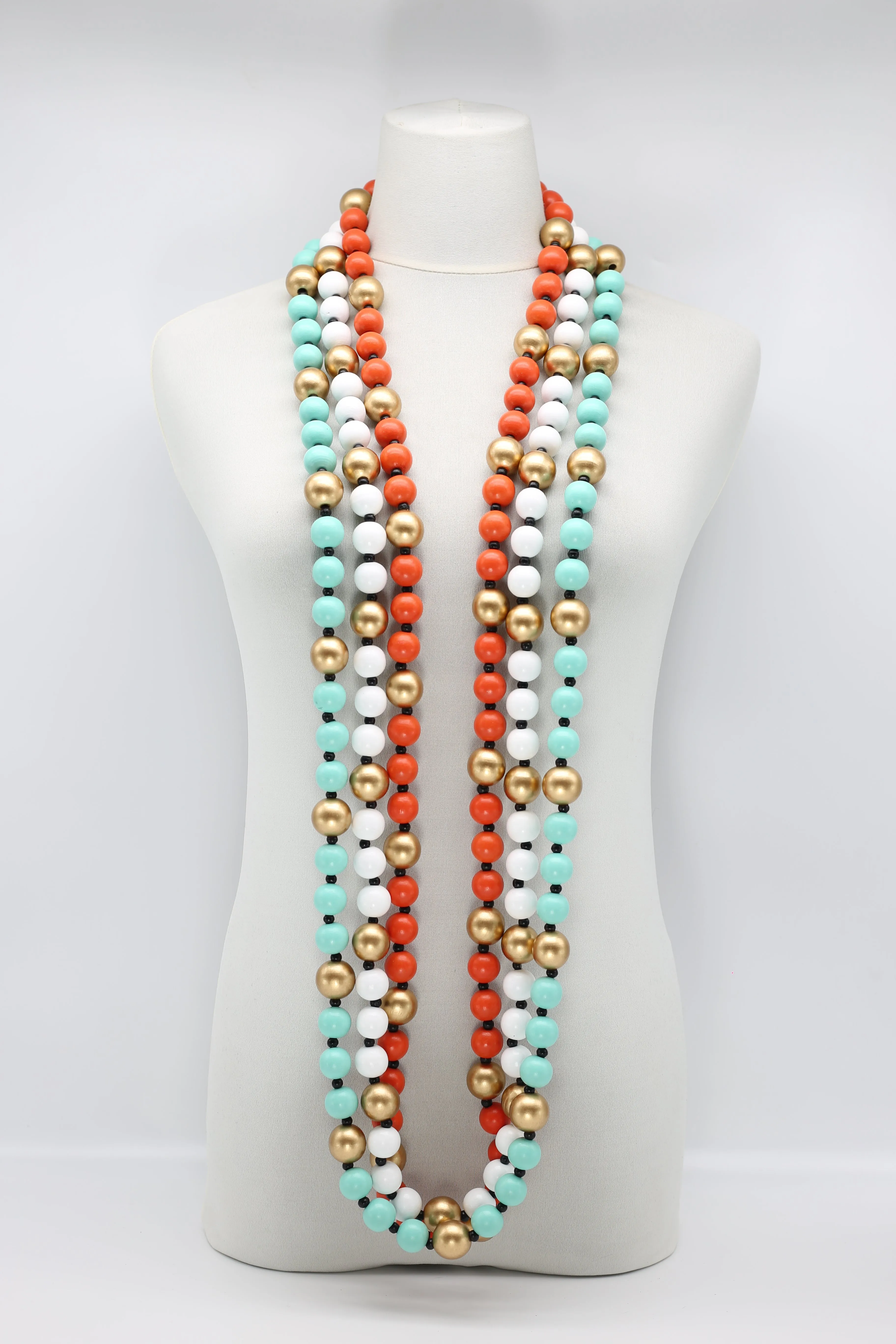 Round Beads Necklaces Set