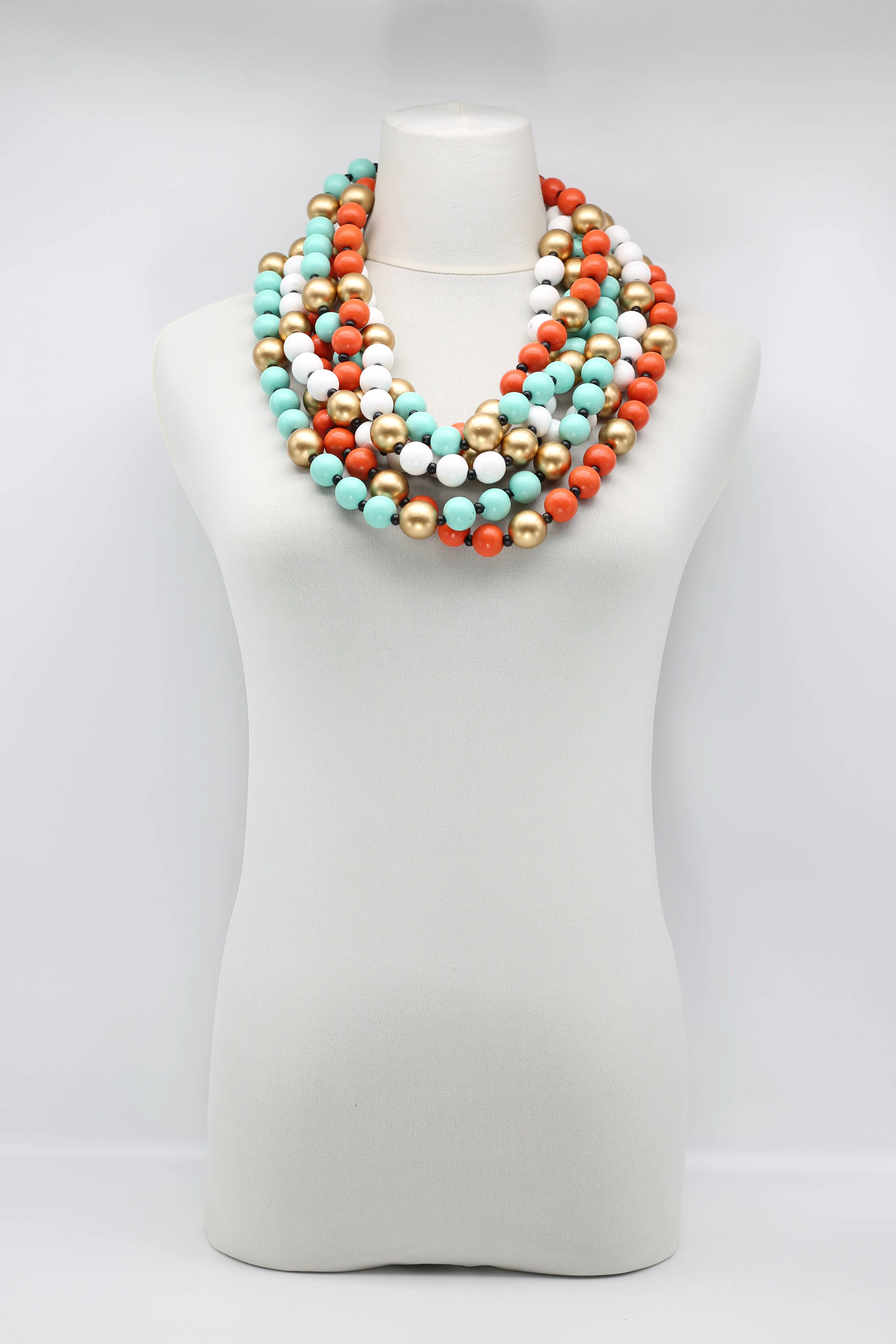 Round Beads Necklaces Set