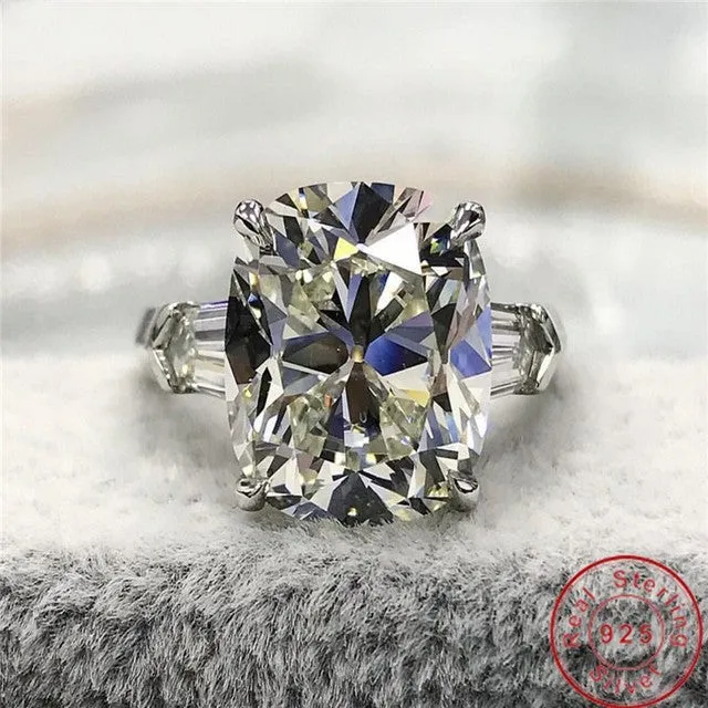 Round cut Zircon Engagement Ring 925S for Women Party Jewelry