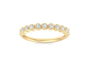 Round Diamond Engagement Band, Round Cut Ring Eternity Band