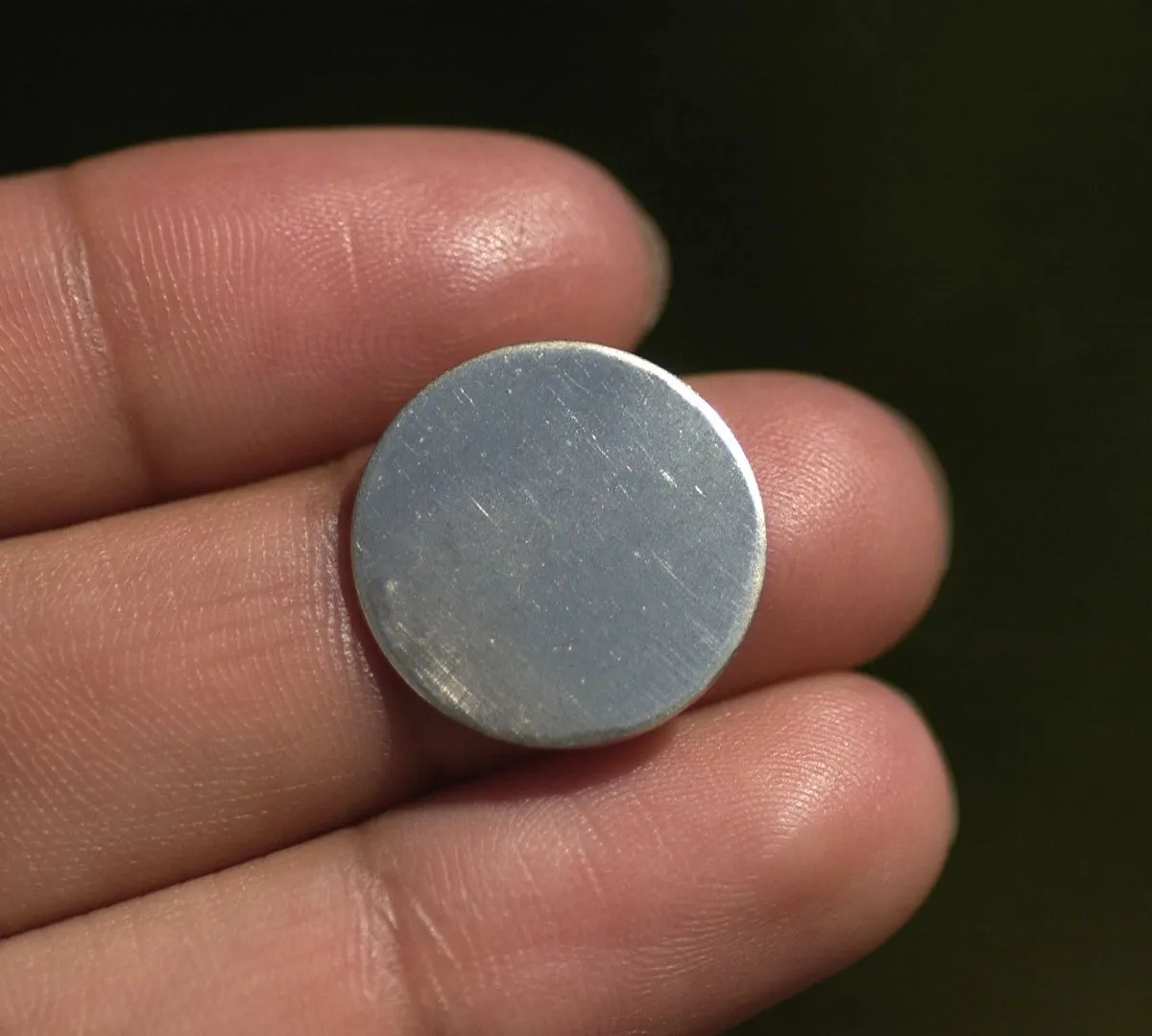 Round Metal Nickel Silver 17mm Blanks Enameling Stamping Texturing Blank - Metalworking Supply