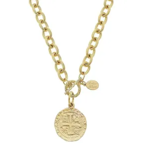 San Benito Gold Coin Pendant Necklace