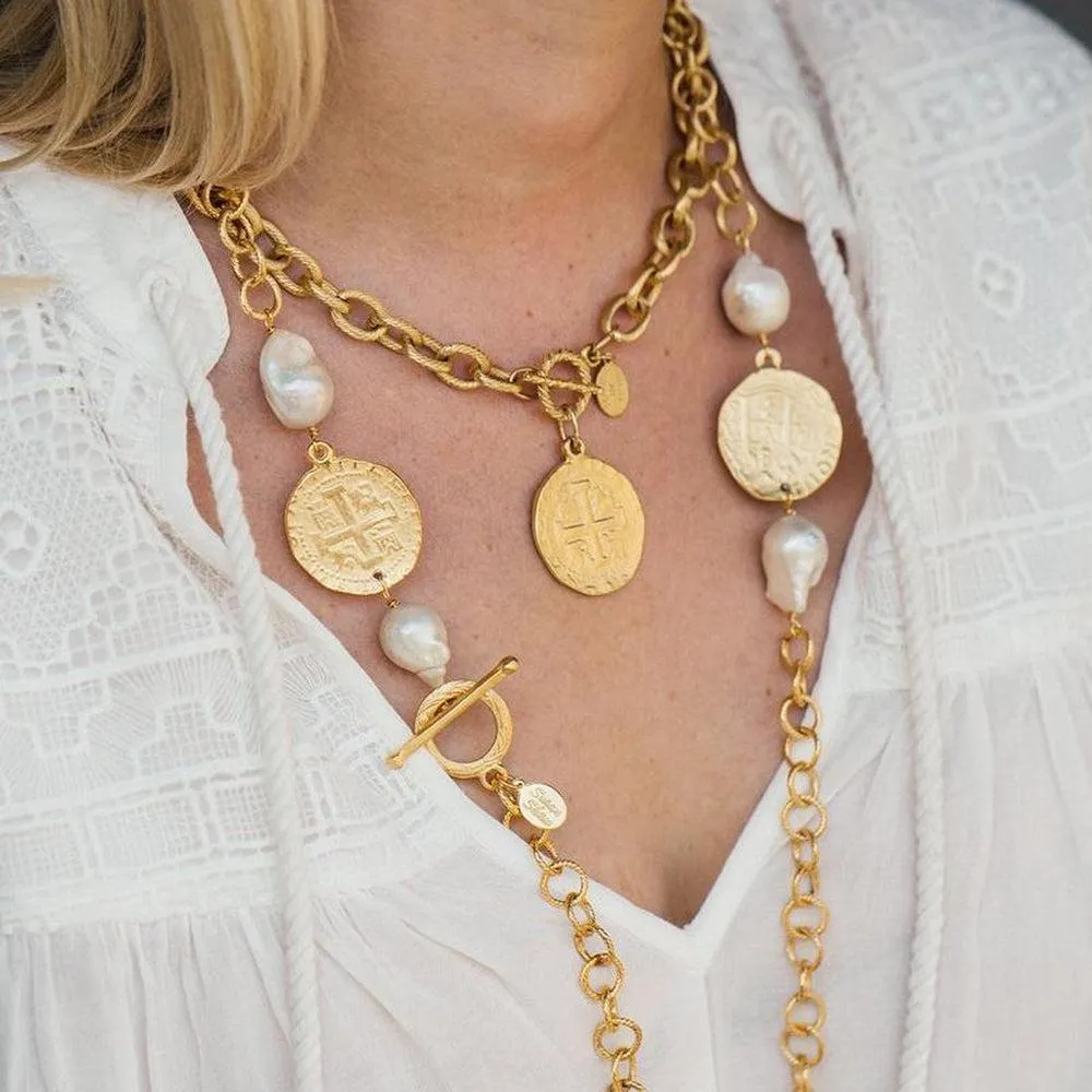San Benito Gold Coin Pendant Necklace