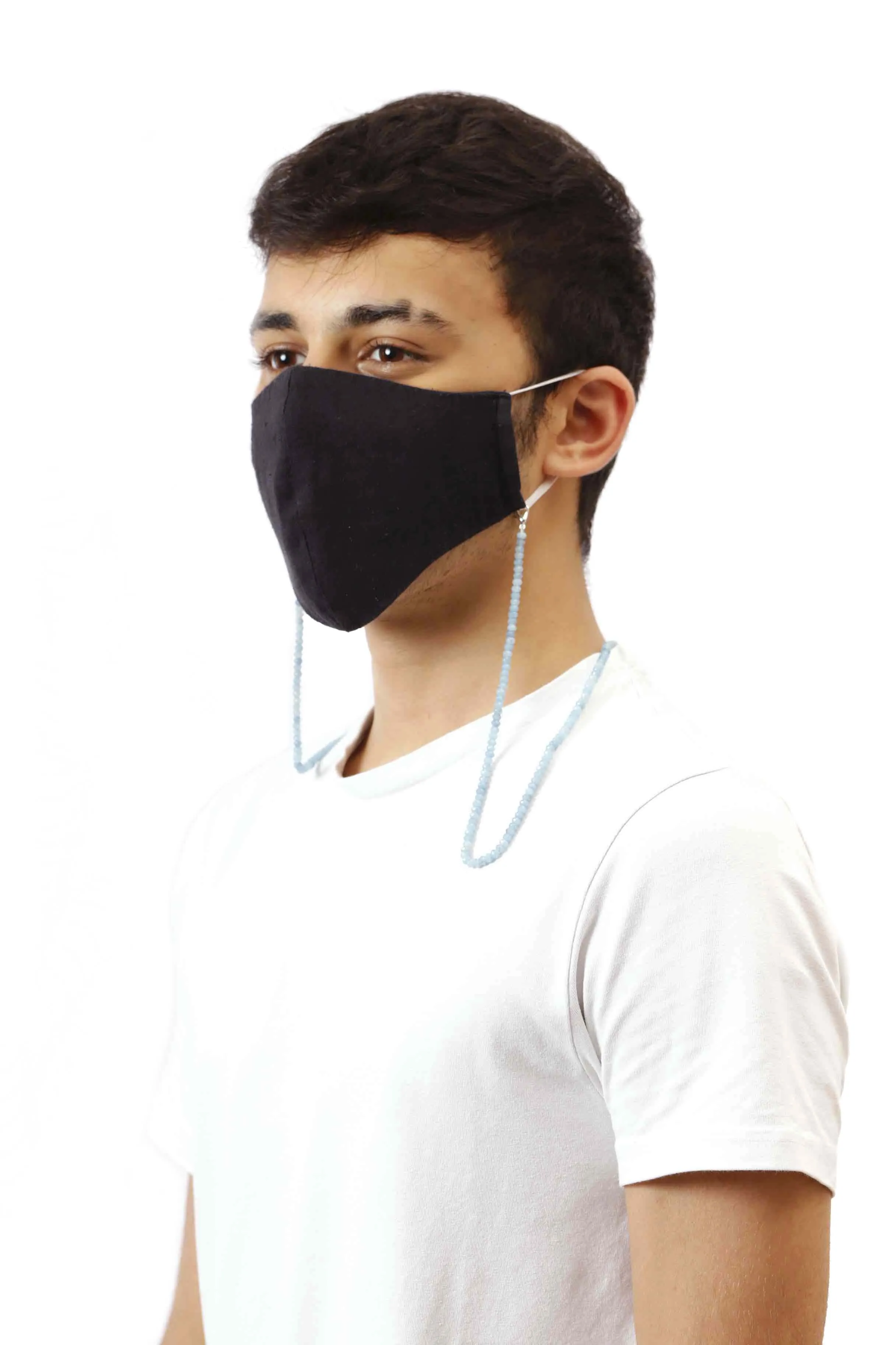 Semi Precious Beaded Mask Chain (Unisex)