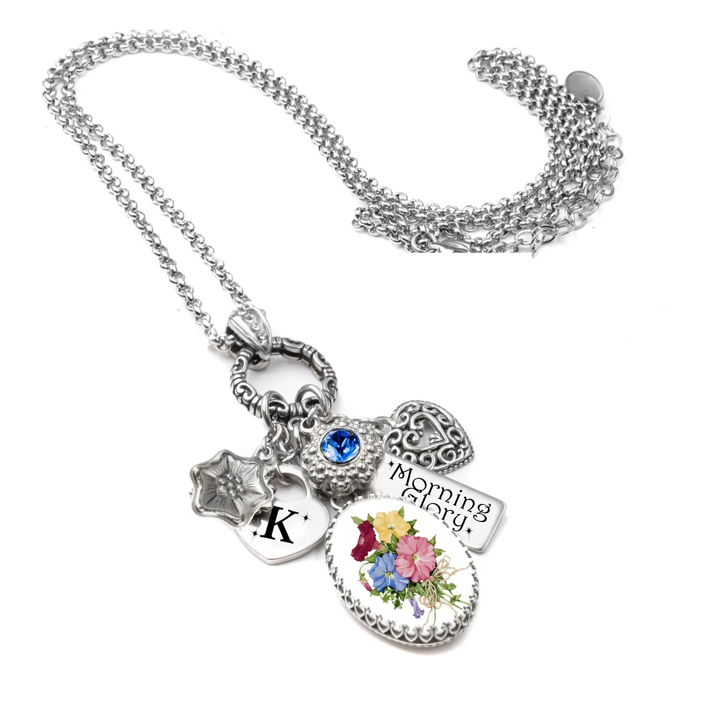 September Birth Month Flower Necklace