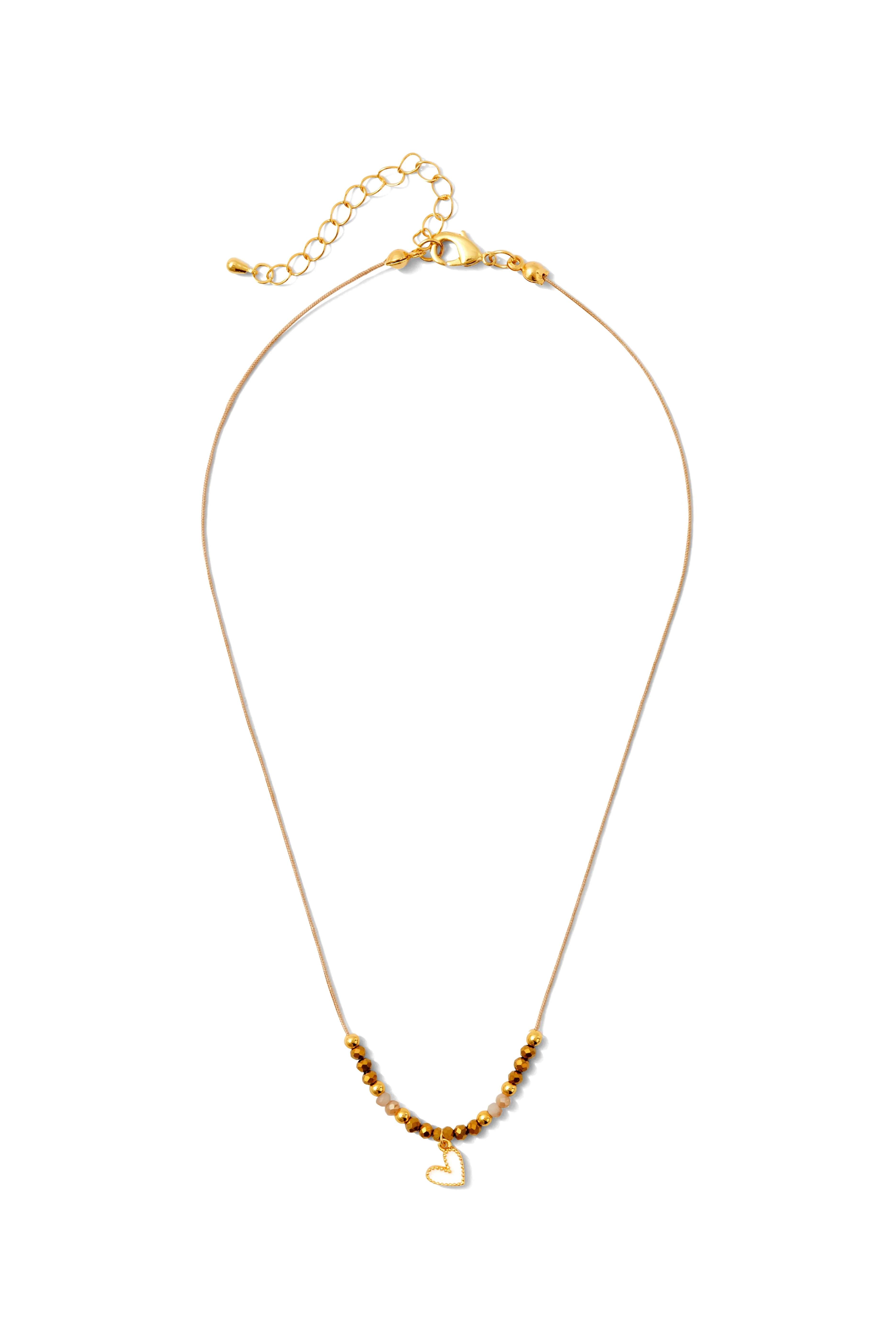 Set/8 Beaded Heart Necklaces