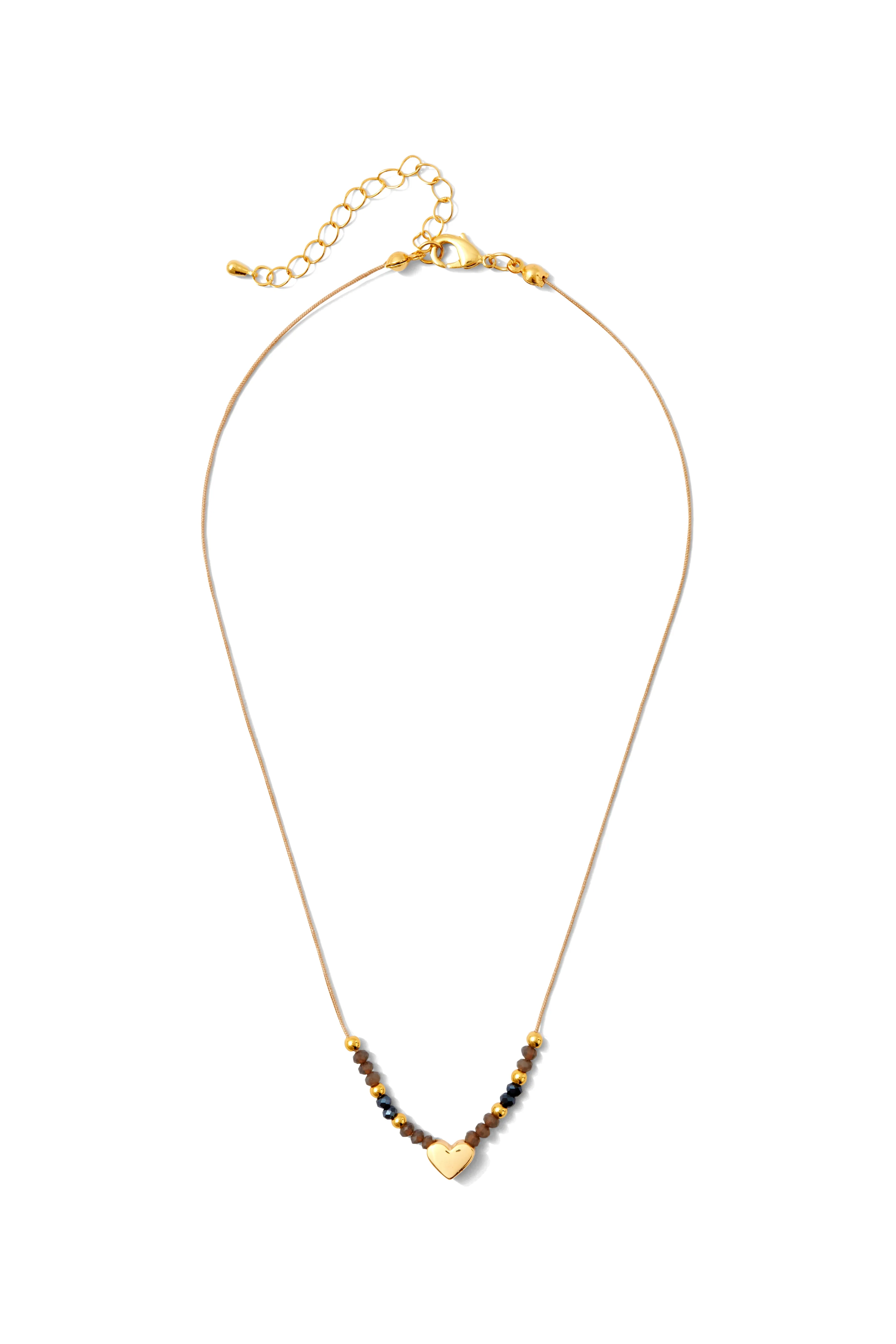 Set/8 Beaded Heart Necklaces