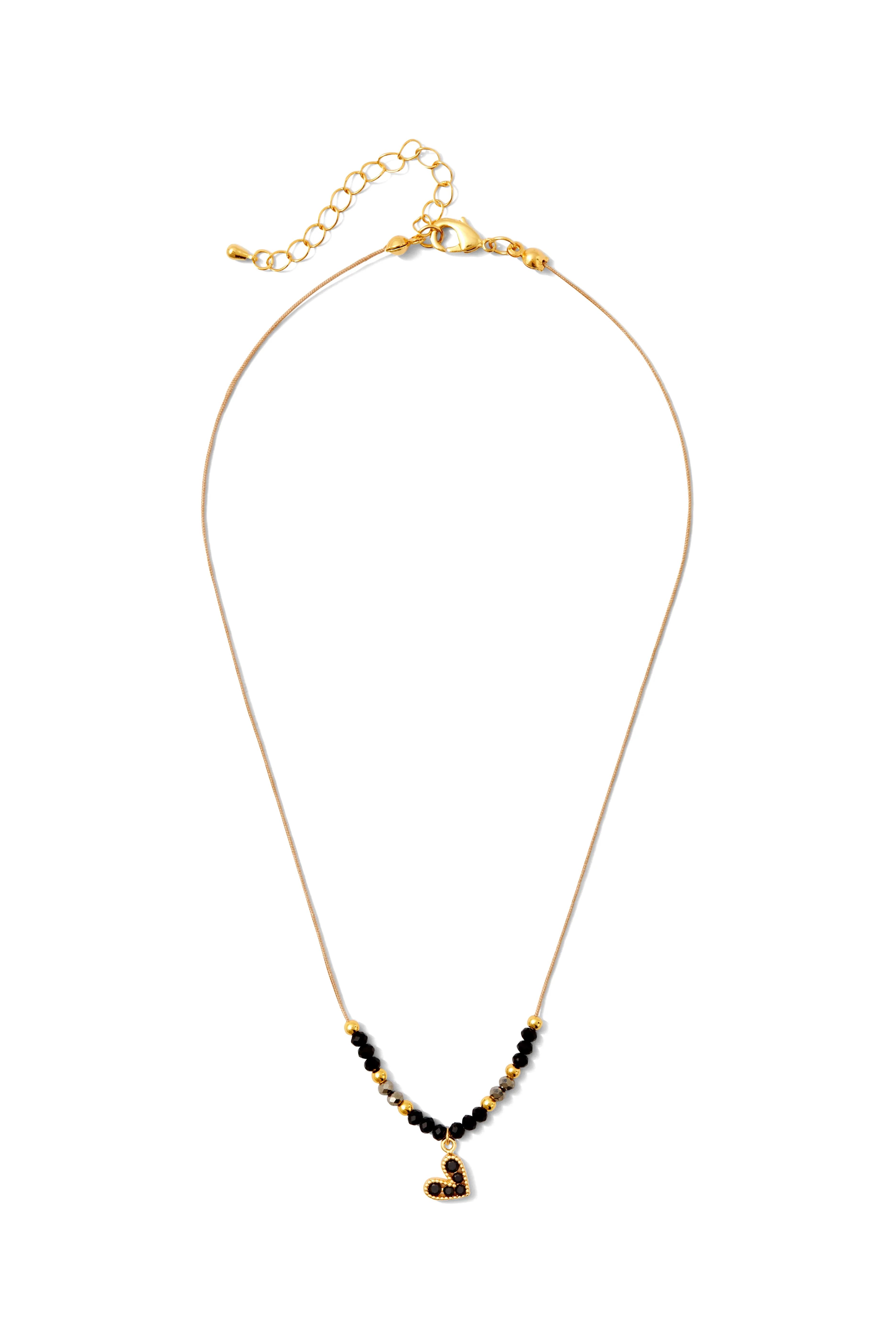 Set/8 Beaded Heart Necklaces