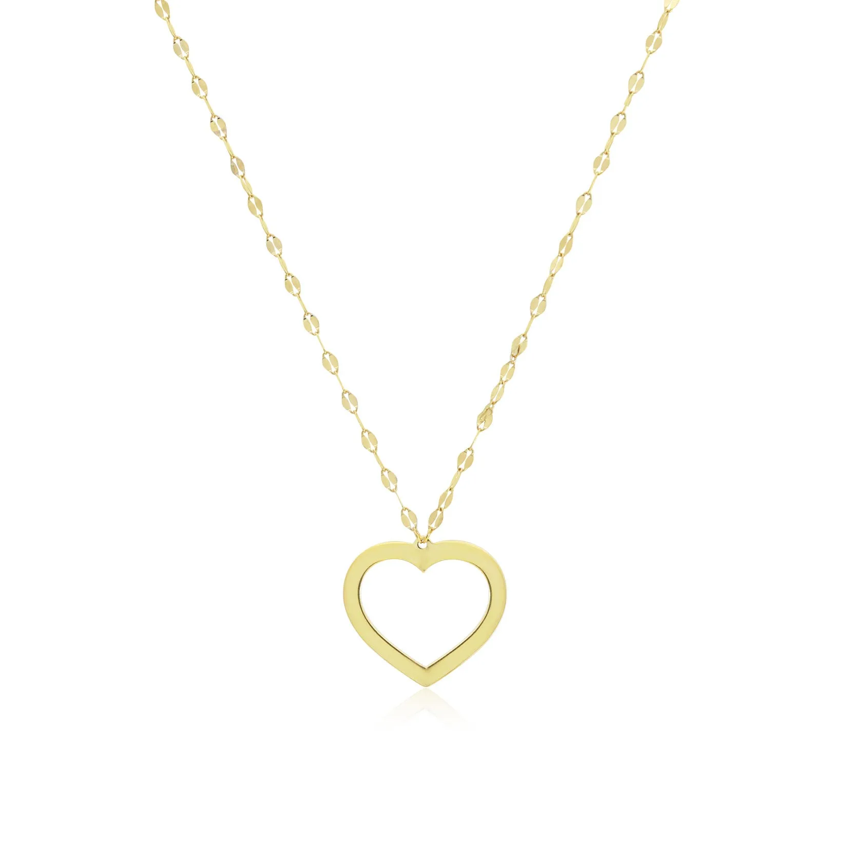 Shimmer Open Heart Necklace