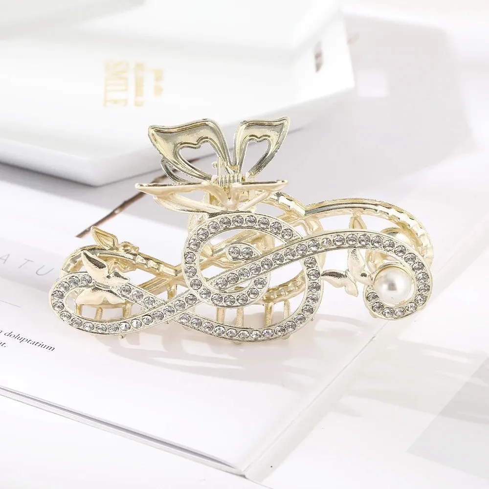 Shiny Color Ponytail Hair Claw - Hair Clips Butterfly Hair Accessories
