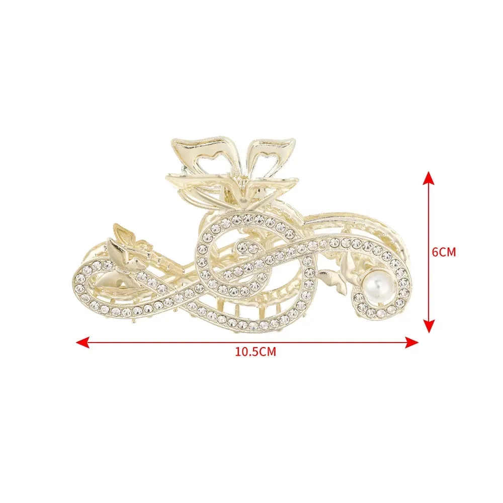 Shiny Color Ponytail Hair Claw - Hair Clips Butterfly Hair Accessories