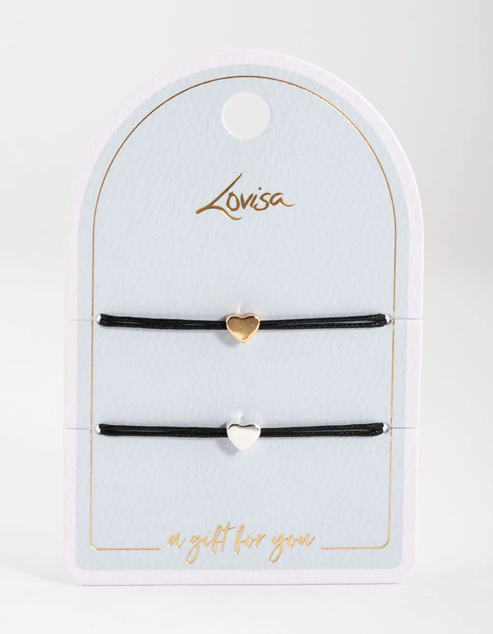 Silver Cord Heart Bracelet Pack