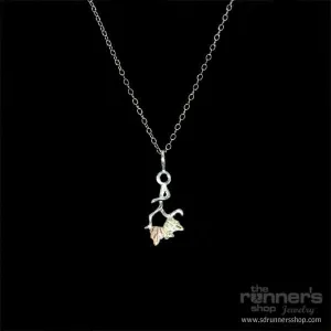 Silver "Hermes" Runner w/ Black Hills Gold Necklace