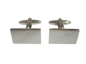 Silver Toned Bhutan Flag Cufflinks