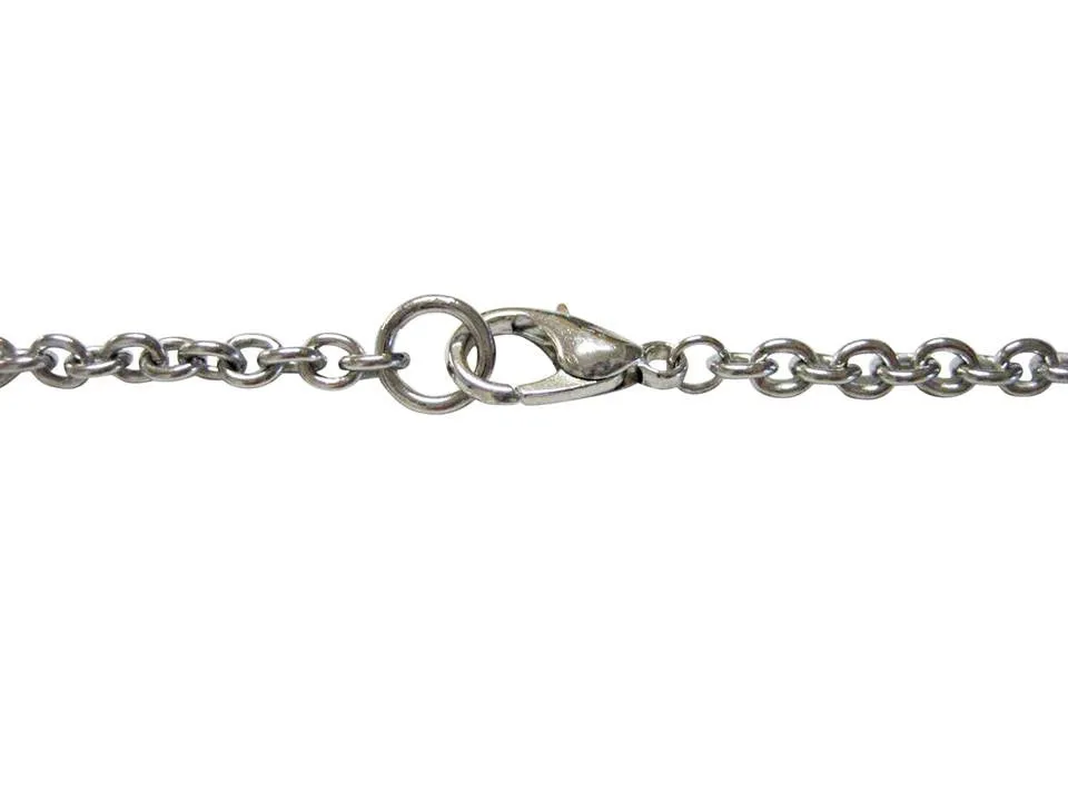 Silver Toned Heart Love Pendant Necklace