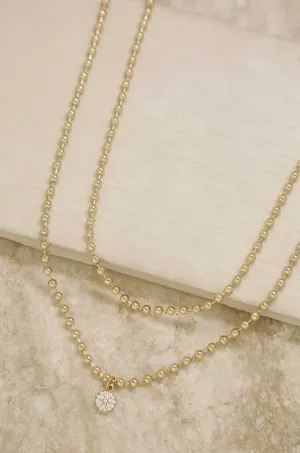 Simply Hepburn Ball Chain 18k Gold Plated Necklace Set