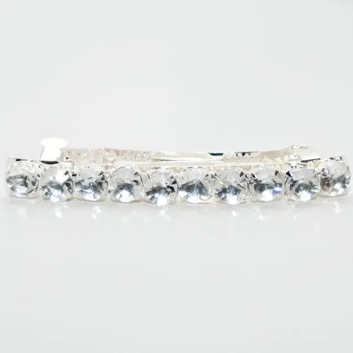 Single Line Crystals Barrette
