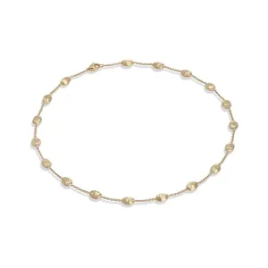 Siviglia Collection 18K Yellow Gold Medium Bead Short Necklace
