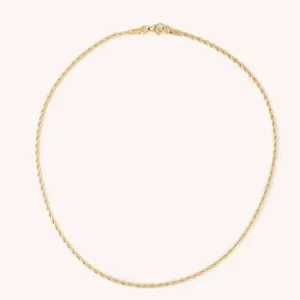 SKINNY ROPE NECKLACE STAINLESS STEEL