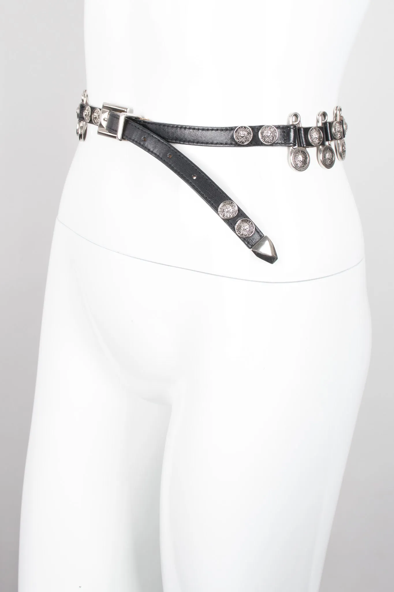 Skinny Safety Pin Belt