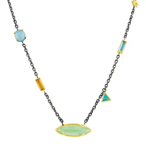 Sky Mix Stone Necklace