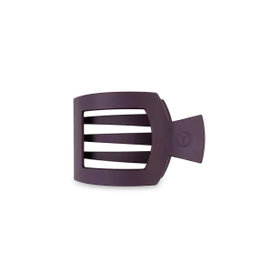 Small Teleties Flat Square Clip - Burgundy Bliss