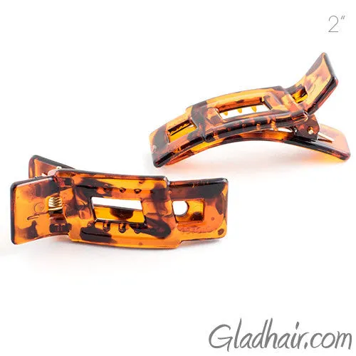 Small Tortoise Plastic Beak Clips - Pair