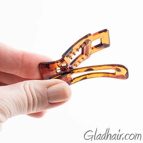 Small Tortoise Plastic Beak Clips - Pair