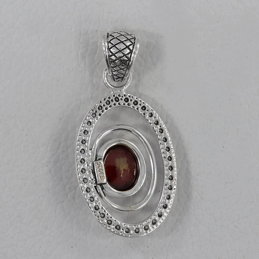 Smoky Quartz 925 Silver Pendant