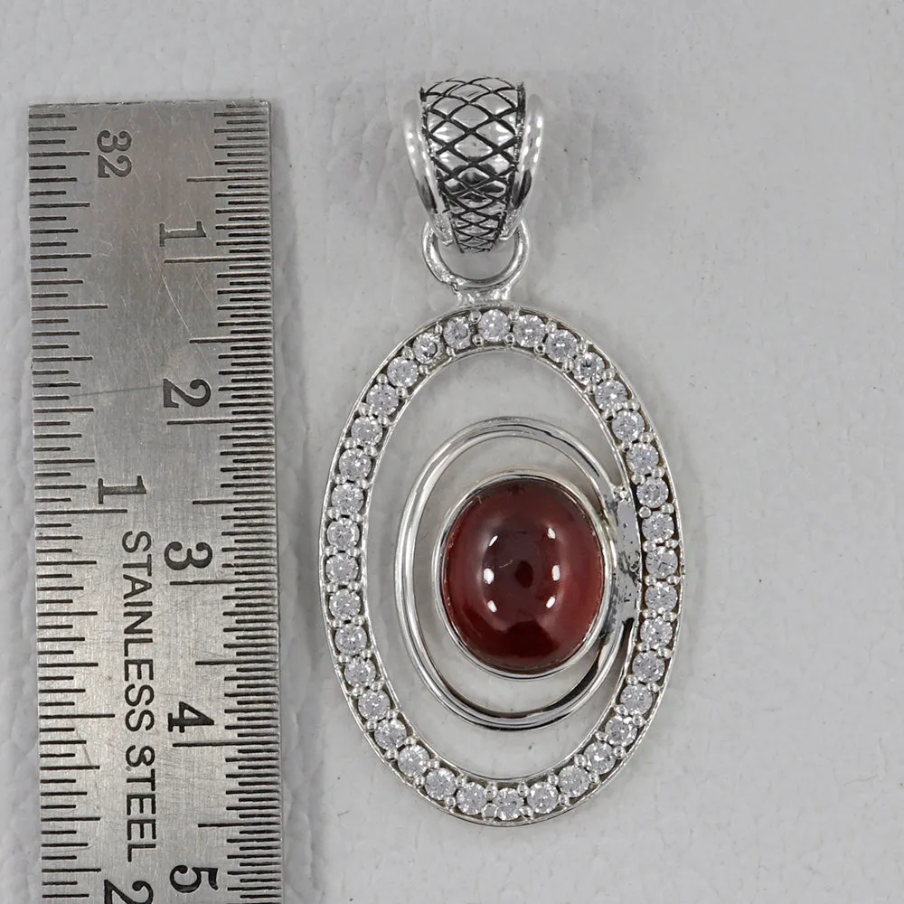 Smoky Quartz 925 Silver Pendant