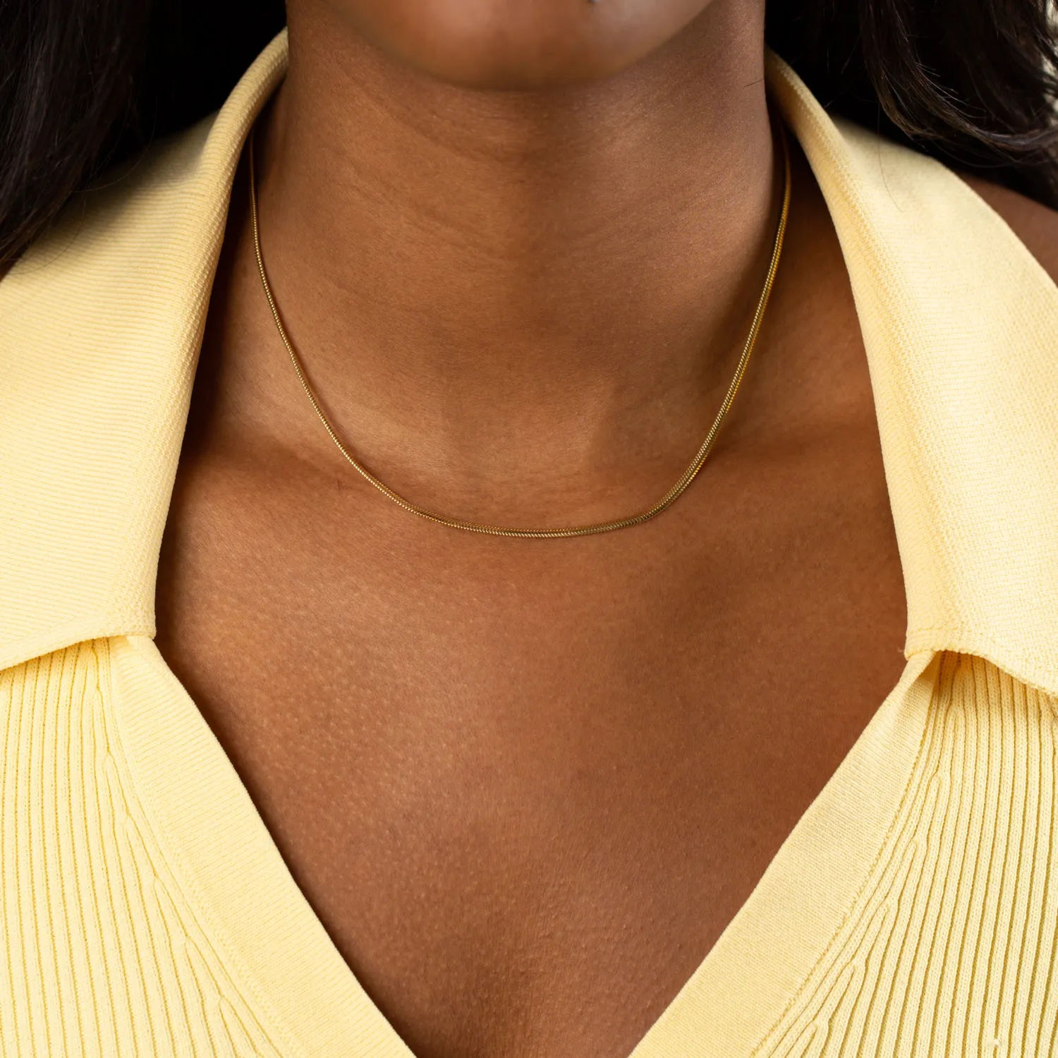 Snake Chain Necklace 14K